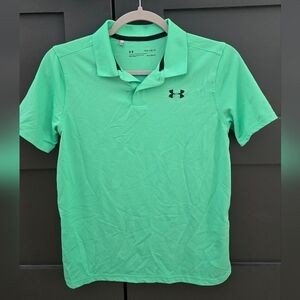 Under Armour Kids' Green Golf Shirt